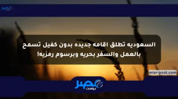 السعودية تطلق إقامة جديدة بدون كفيل تسمح بالعمل والسفر بحرية وبرسوم رمزية!